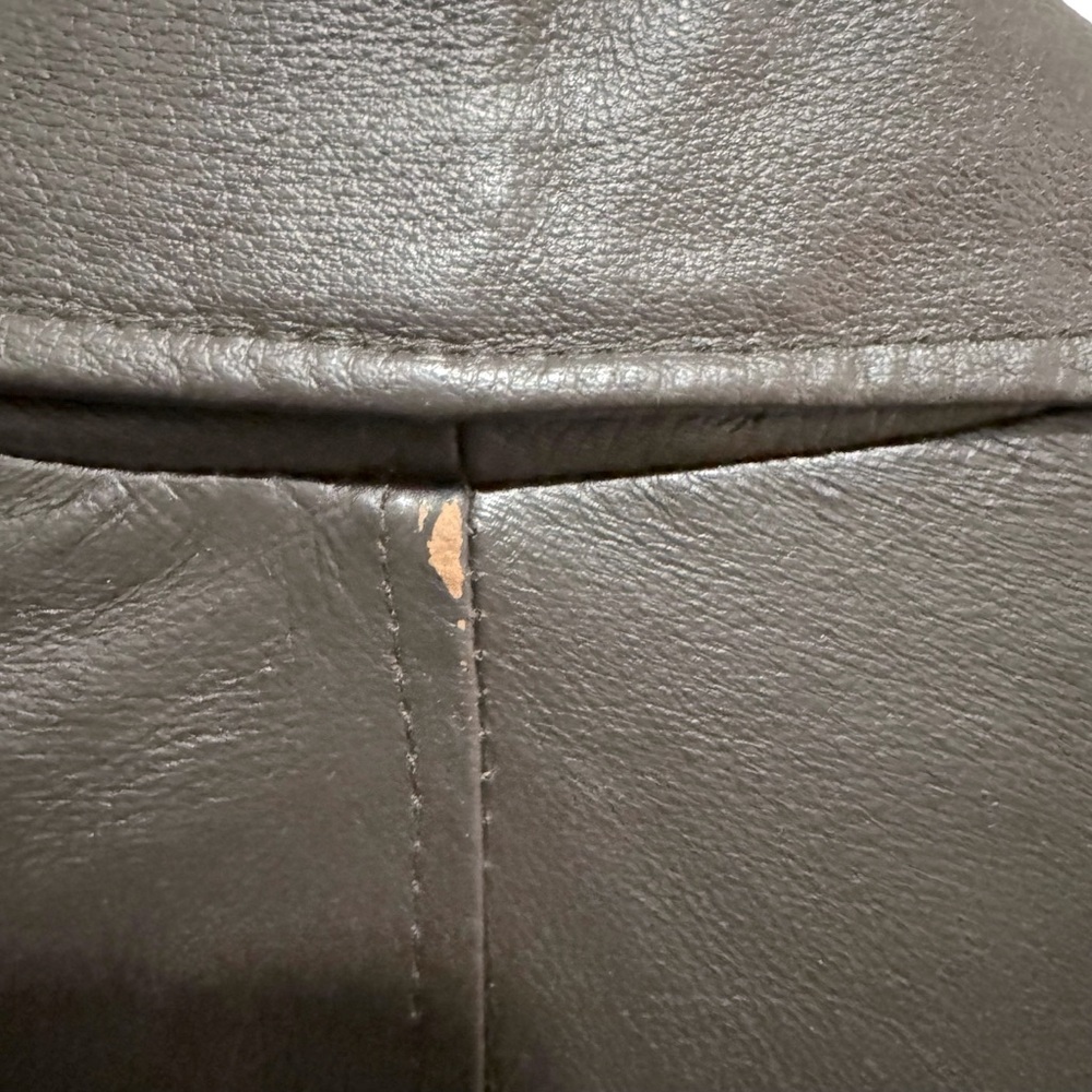 Jacqueline Ferrar - genuine Leather jacket - Brown - size Small - Vintage! - Picture 7 of 10
